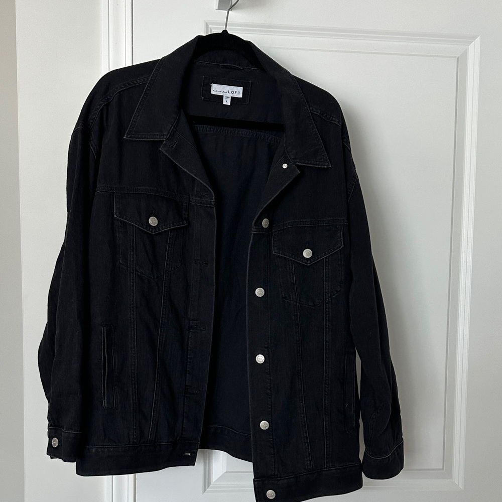 LOFT Black Denim Jacket